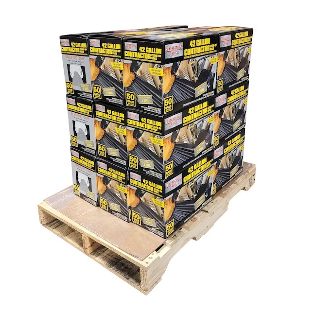 Contractor's Choice 42-Gal Black Construction Trash Bags, Scent-Free, 50 Ct gallery
