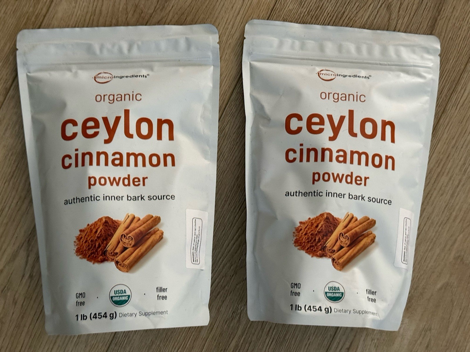 2x Micro Ingredients Organic Ceylon Cinnamon Powder 1lb Each Bag Cooking&Drinks gallery