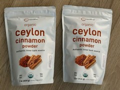 2x Micro Ingredients Organic Ceylon Cinnamon Powder 1lb Each Bag Cooking&Drinks