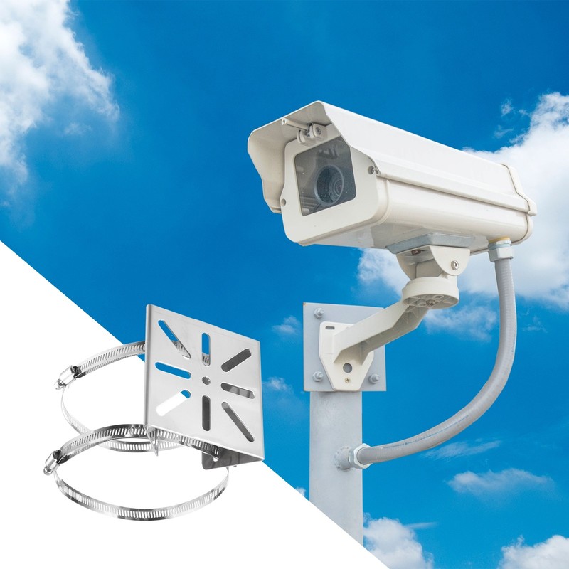 1 Pack Vertical Pole Mount Bracket 4.1" Dome Vertical Pole, Stainless Steel gallery
