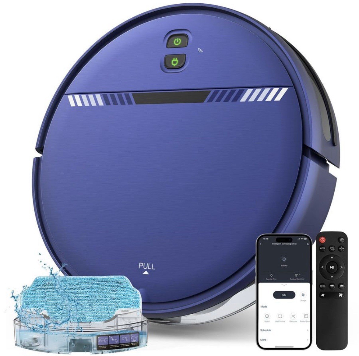NEW Open Box BR151 Robot Vacuum Cleaner Smart WiFi App Robotic Vacuum & Mop gallery