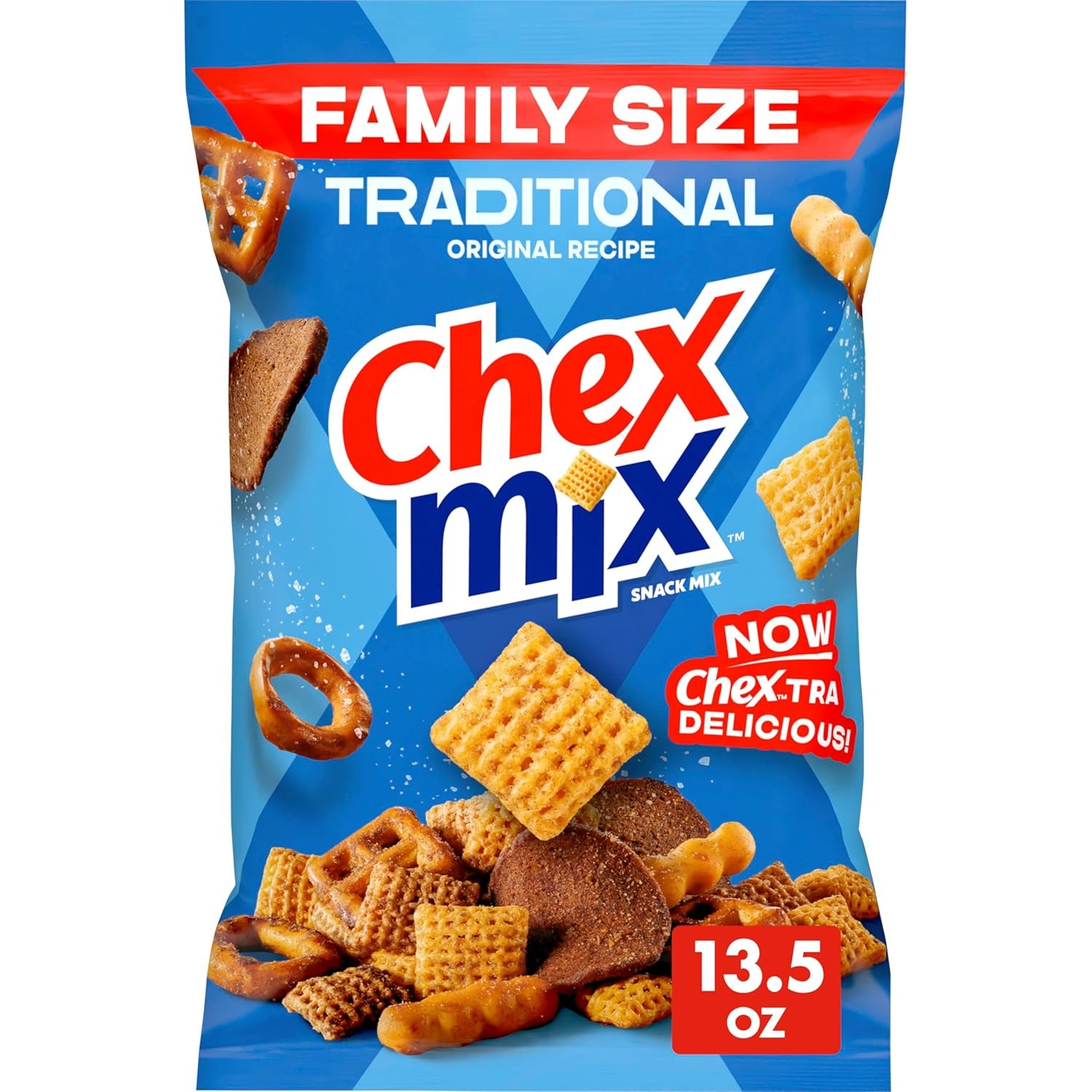 Chex Mix Traditional Savory Snack Mix Family Size 13.5 oz gallery