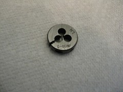 #0-80 NF Left Hand Round Split Adjustable Thread Die 13/16″ Unbranded