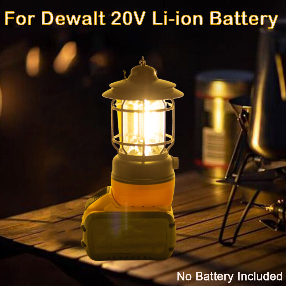For Dewalt 18V 20V Battery Powered LED Camping Lantern Waterproof Tent Light gallery