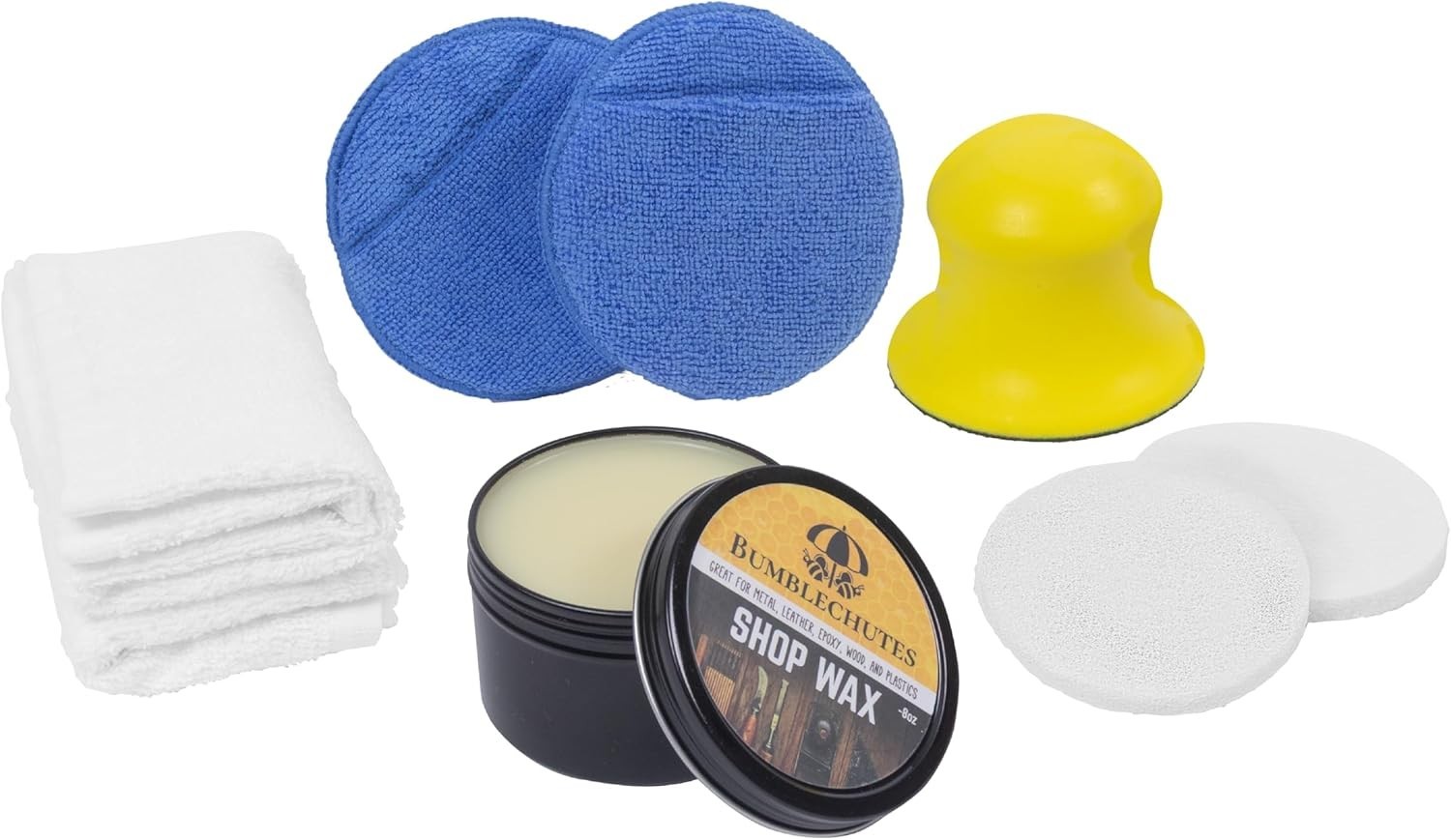 Bumblechutes All-Purpose Shop Wax Starter Kit- All Natural Metal and Wood Wax gallery