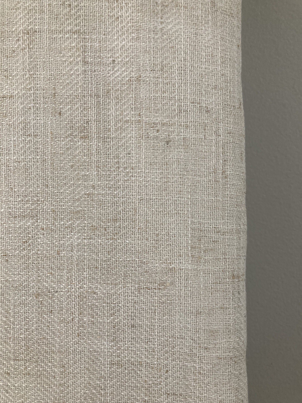 2 Ralph Lauren Back Tab Panels Curtains Blackout Herringbone Natural Beige 108" gallery