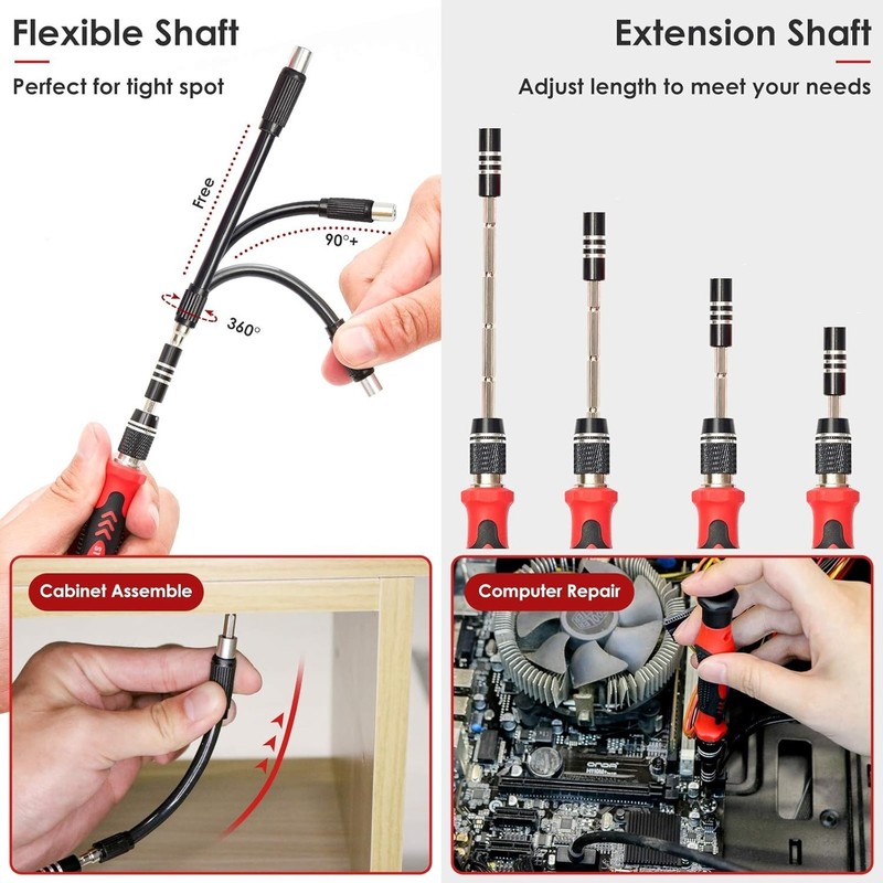 STREBITO Electronics Precision Screwdriver Sets 142-Piece With 120 Bits Magnetic gallery