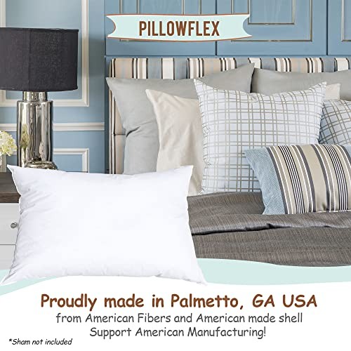Pillowflex Synthetic Down Pillow Insert - 12x16 Down Alternative Pillow, Lumbar gallery