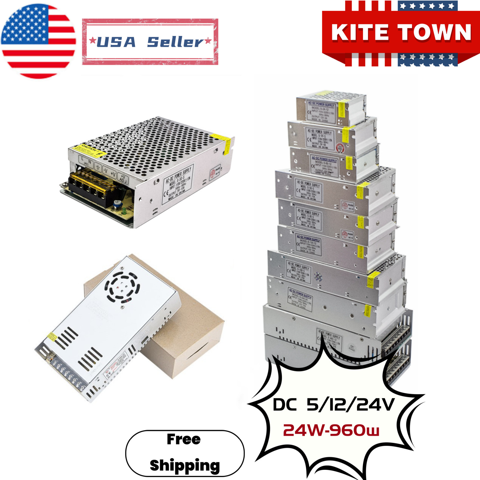 Switch Power Supply Transformer AC 110V To DC 12V/24V/5V Adapter For Led Strip gallery