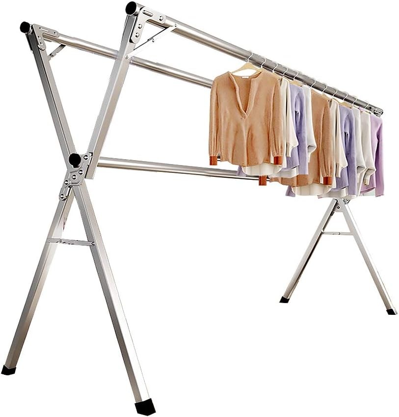Clothes Hanger, Stainless Steel Adjustable Foldable Drying Rack gallery