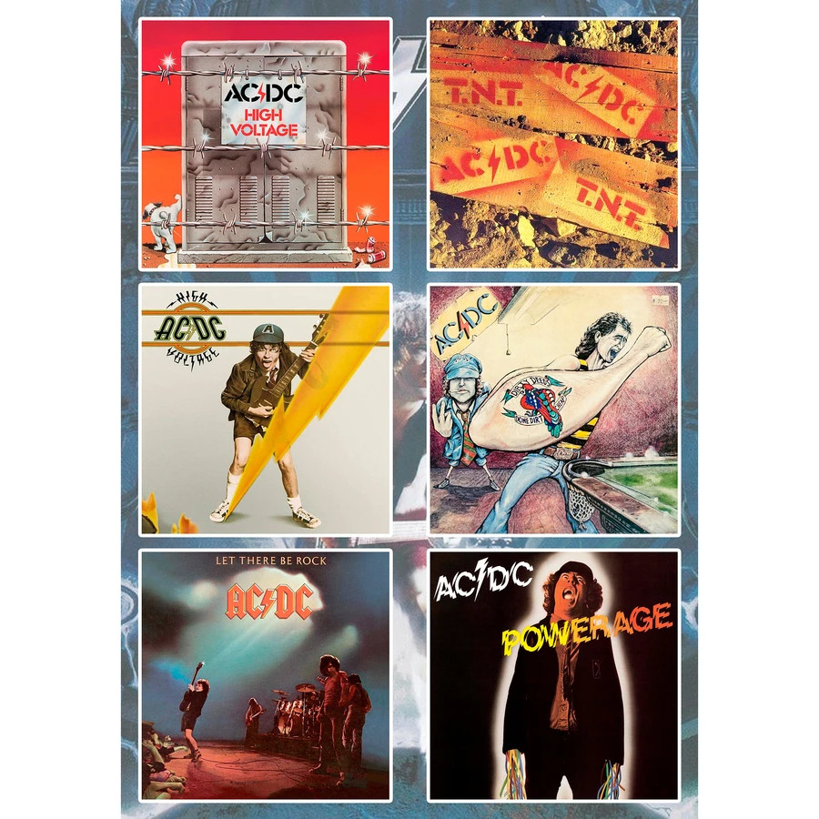 ACDC AC/DC Sticker Pack | Highway To Hell Back In Black High Voltage Power Up gallery