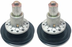 2 Spindles With Pulleys for Exmark Replaces 1-644092 Includes Pulley 1-643269