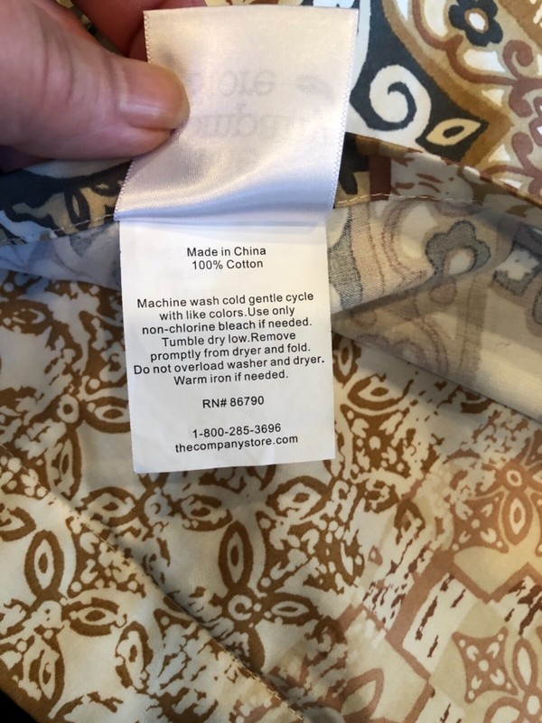 S/2 COMPANY STORE Patchwork Medallions EURO Shams in Brown, Camel, Ivory EXC gallery