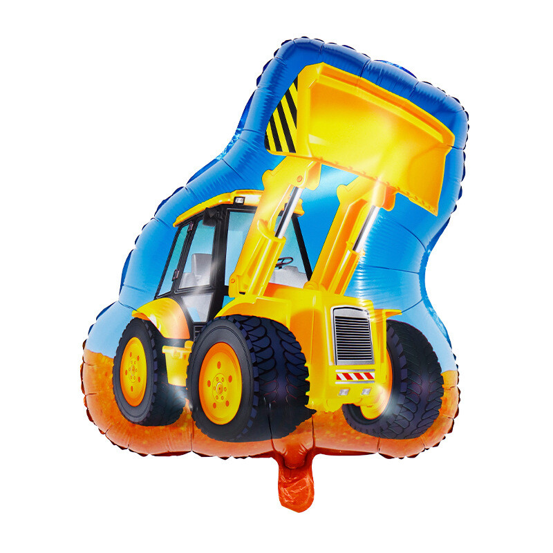 Digger Loader Truck Large Foil Balloon Construction Vehicle Party Decoration JCB gallery