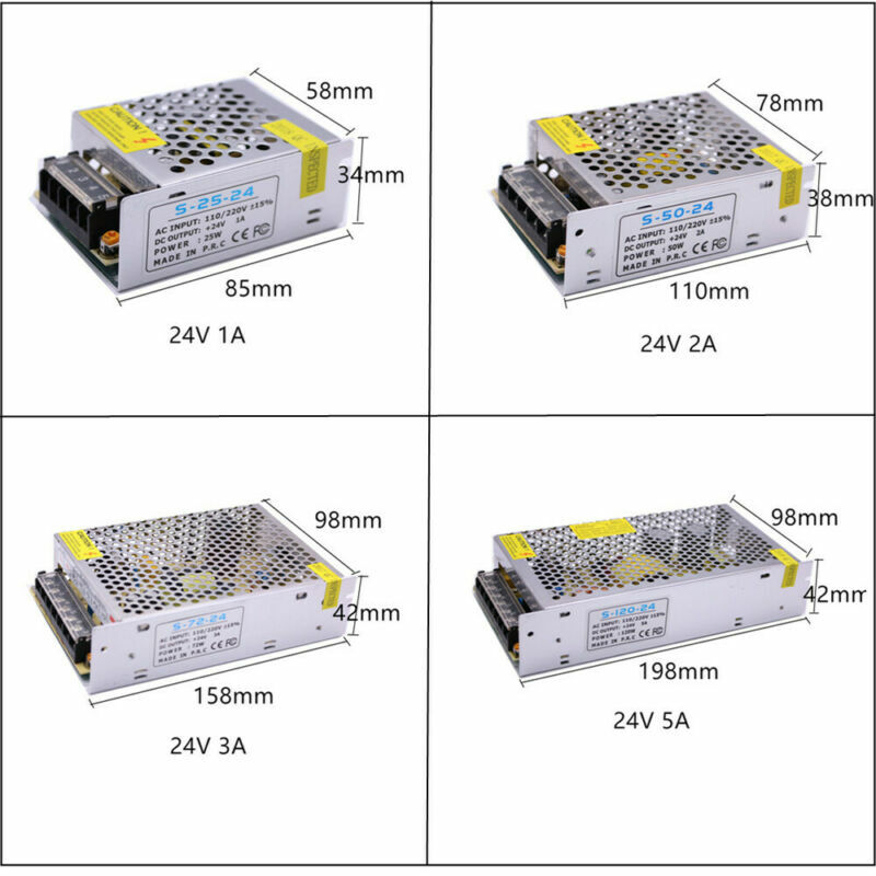 5V/12V24V Lighting Transformer 5A 10A Switching Power Supply 60W 120W 150W 360W gallery