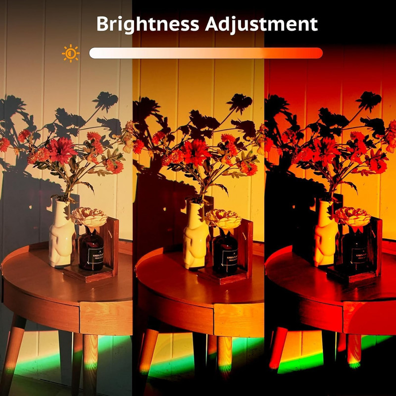 Sunset Lamp Projector with APP Control - 21 Color Changing LED Sunset Light, 180 gallery