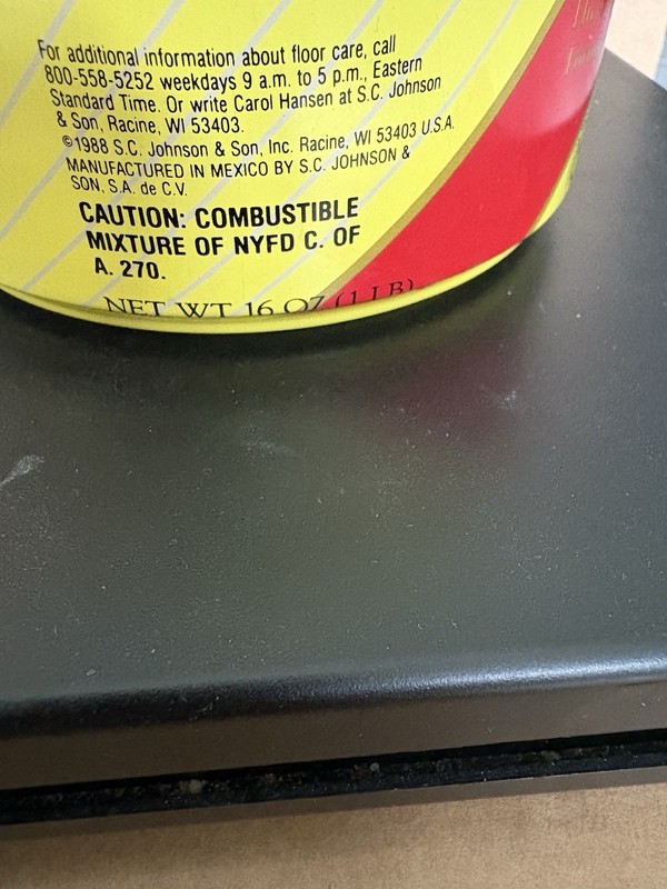 SC Johnson Paste Wax The Original Formula, 16 oz (1 lb) Discontinued 85-90% Full gallery