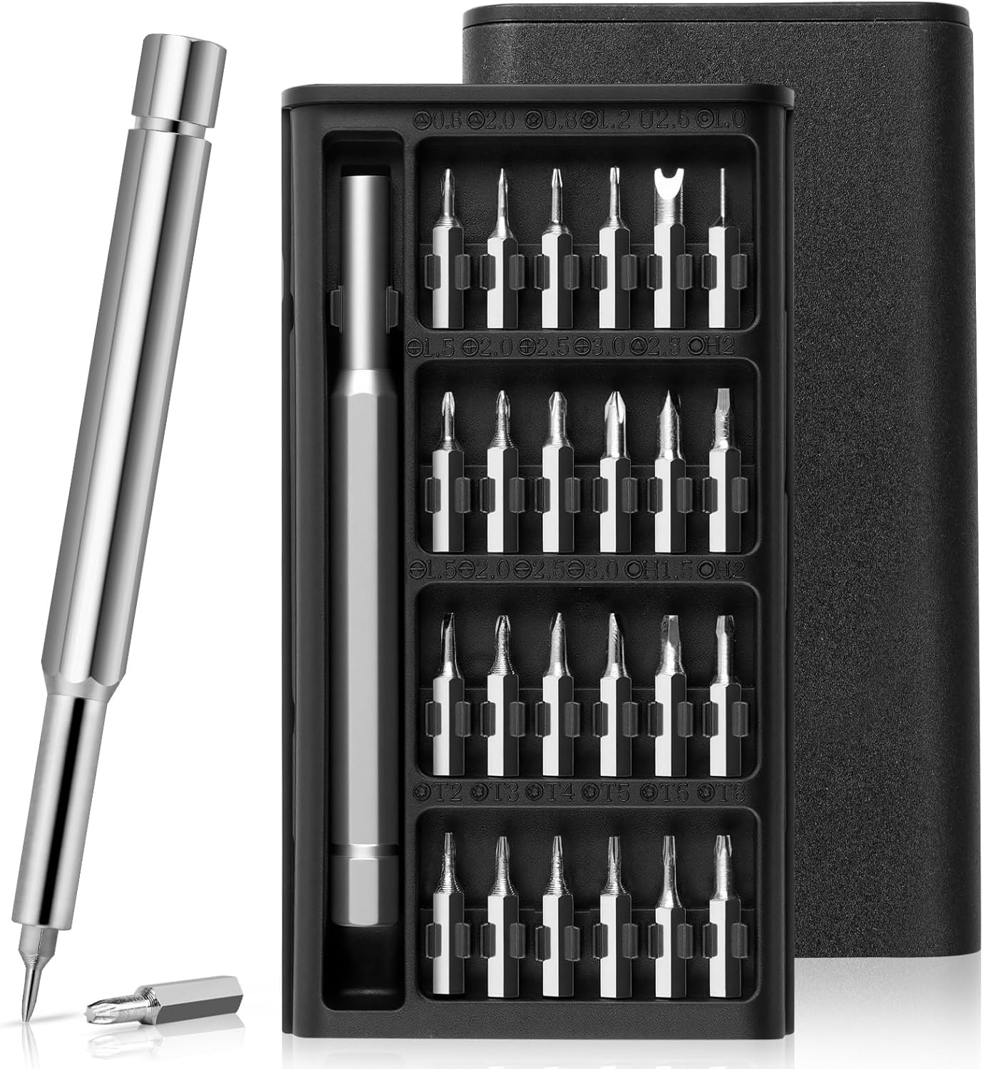 25 in 1 Precision Screwdriver Set S2 Steel Bits Mini Repair Kit for Laptop Phone gallery