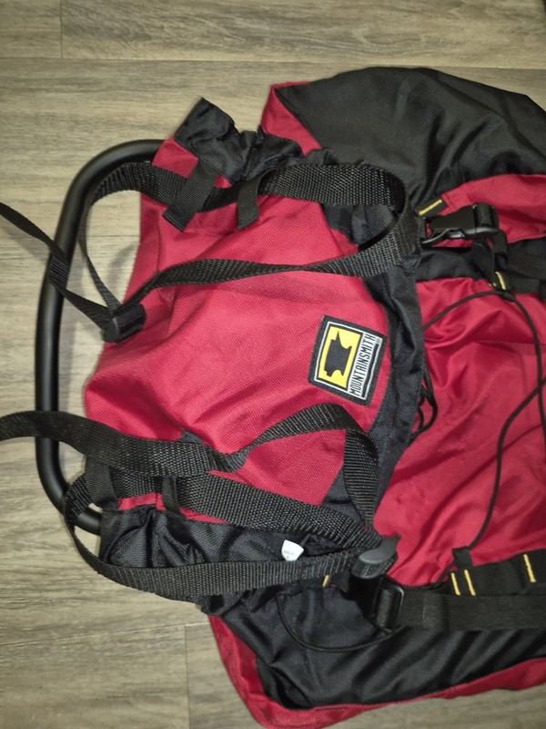 Mountainsmith External Frame Backpack Red Black Hiking Camping Pack Aluminum... 5
