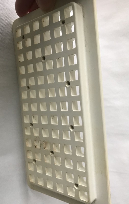 KitchenAid Refrigerator Dispenser Overflow Grille for model KSSS42QDW03 yellowed gallery