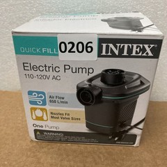 Intex 66639E 120V Quick Fill AC Electric Air Pump w/ 3 Interconnected Nozzles