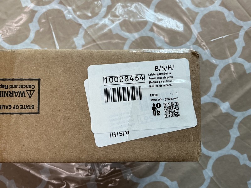 Bosch Dishwasher Power Module Programmed 10028464 OEM Genuine gallery