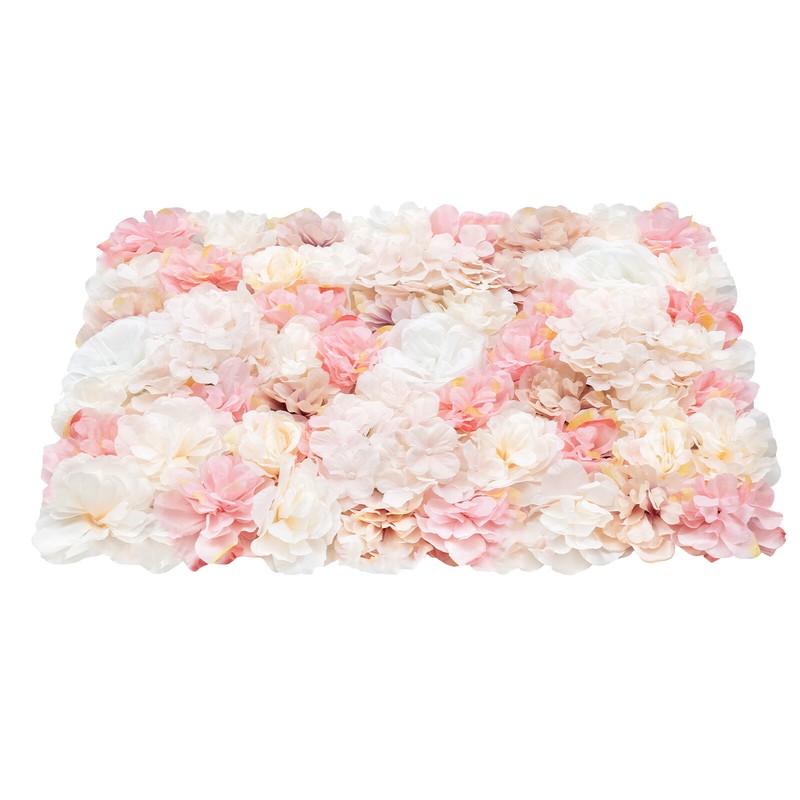 Flower Wall Panel Artificial Flower Wall Backdrop Flower Decoration 12 Pcs gallery