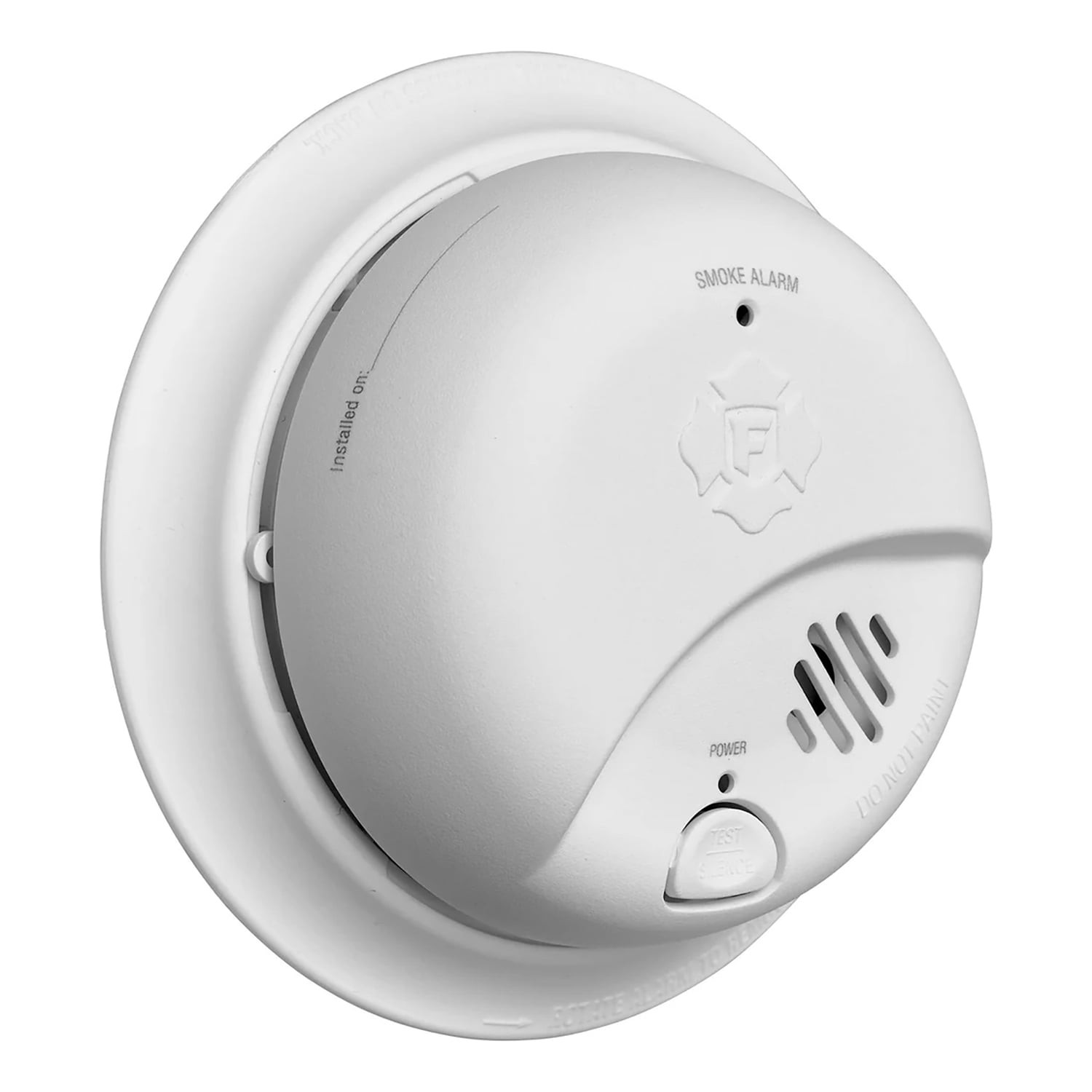 First Alert 10 Year Battery Ionization Smoke Alarm, White, Round, 85 dB, 1046856 gallery