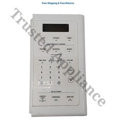 GE Microwave Control Panel, White WB07X10811 ASMN WHITE