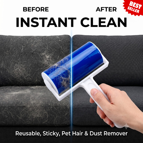 Sticky Lint Roller Reusable Washable Lint Roller Pet Hair Remover Dust Collector gallery