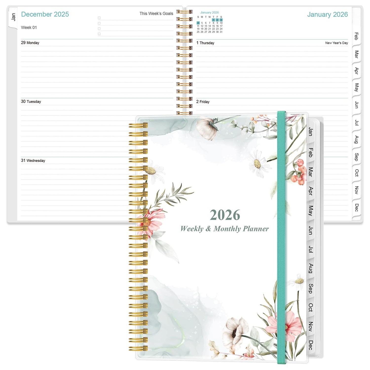 2026 Planner - Planner 2026 from January 2026 to December 2026, Weekly Monthl... gallery
