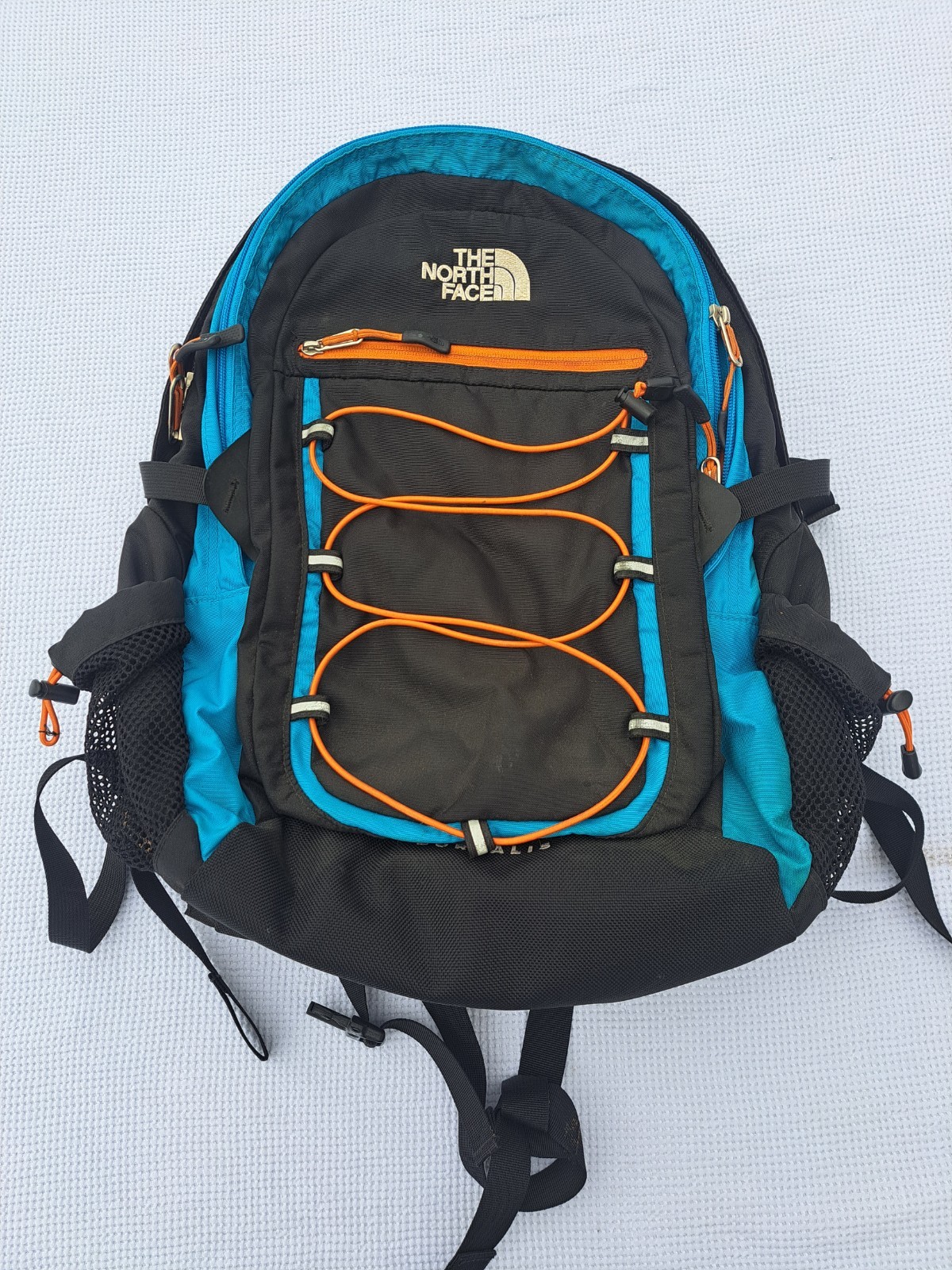 The North Face Borealis Black and Blue Reinforced Backpack