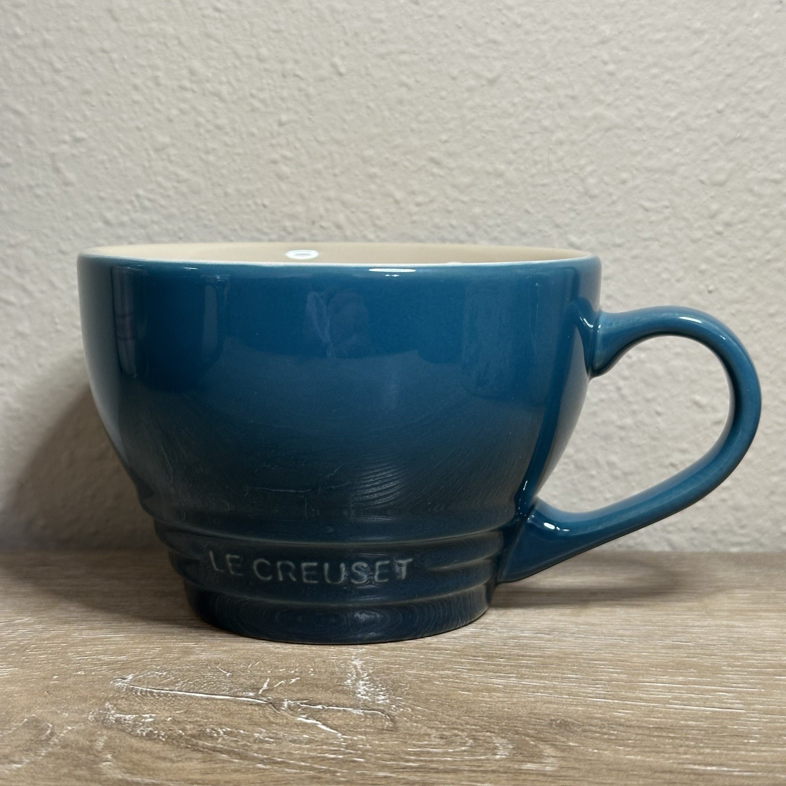 Le Creuset Deep Teal Stoneware Giant Cappuccino Bistro Mug 400 ml 14 Oz gallery