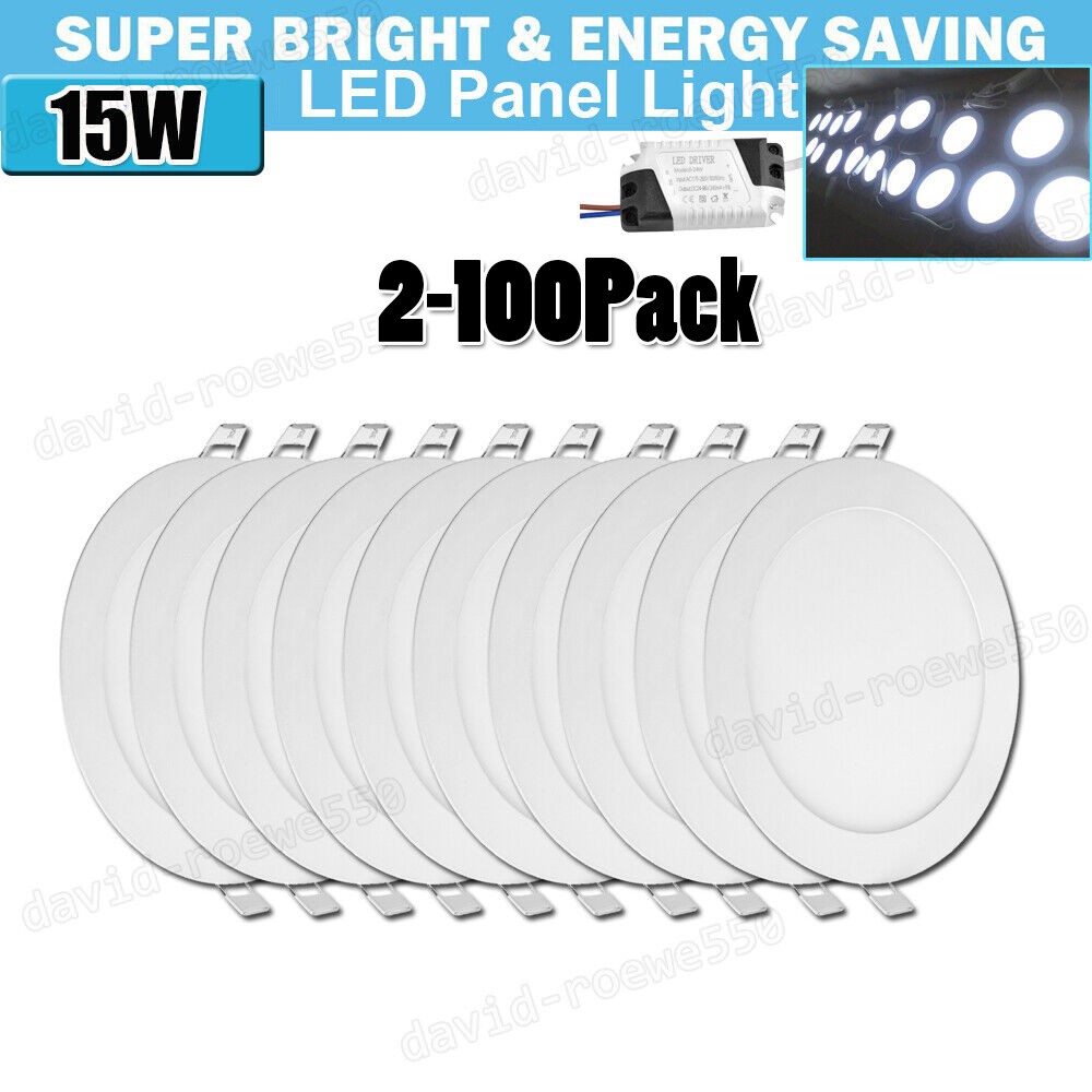 7Inch LED Ceiling Lights Ultra-Thin Recessed Retrofits Kit 6000K Daylight 15W gallery
