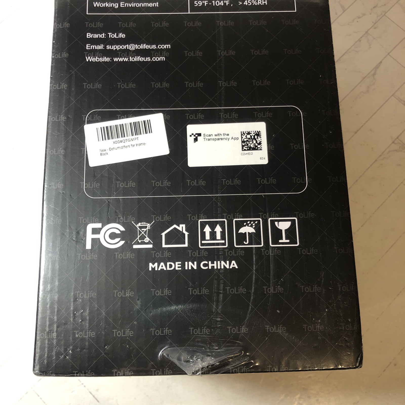 ToLife TZ-C2 Dehumidifier for 1000 sq ft, 68 OZ Water Tank Factory Sealed gallery