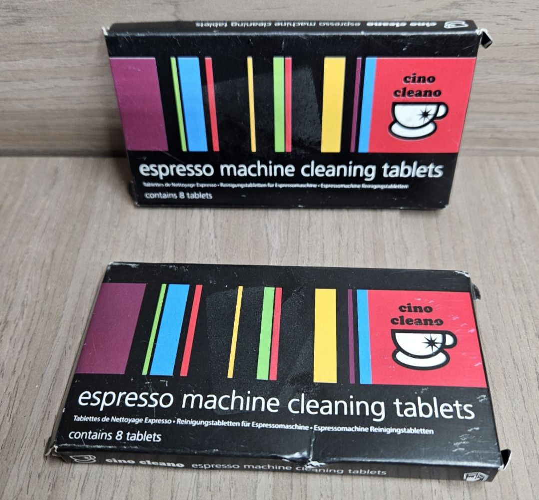 Espresso Machine Cleaning Tablets 8 count each pack of 2 - NEW Dmg Boxes gallery