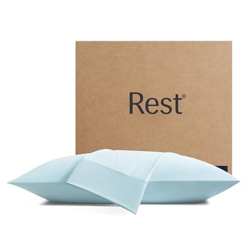 REST Evercool Cooling Pillowcases Standard 2 Pack Silver Infused Silky Smooth gallery