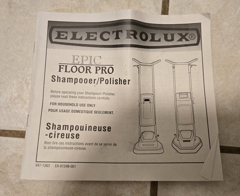 Electrolux Epic Floor Pro Floor Shampooer Scrubber Cleaner S105G gallery