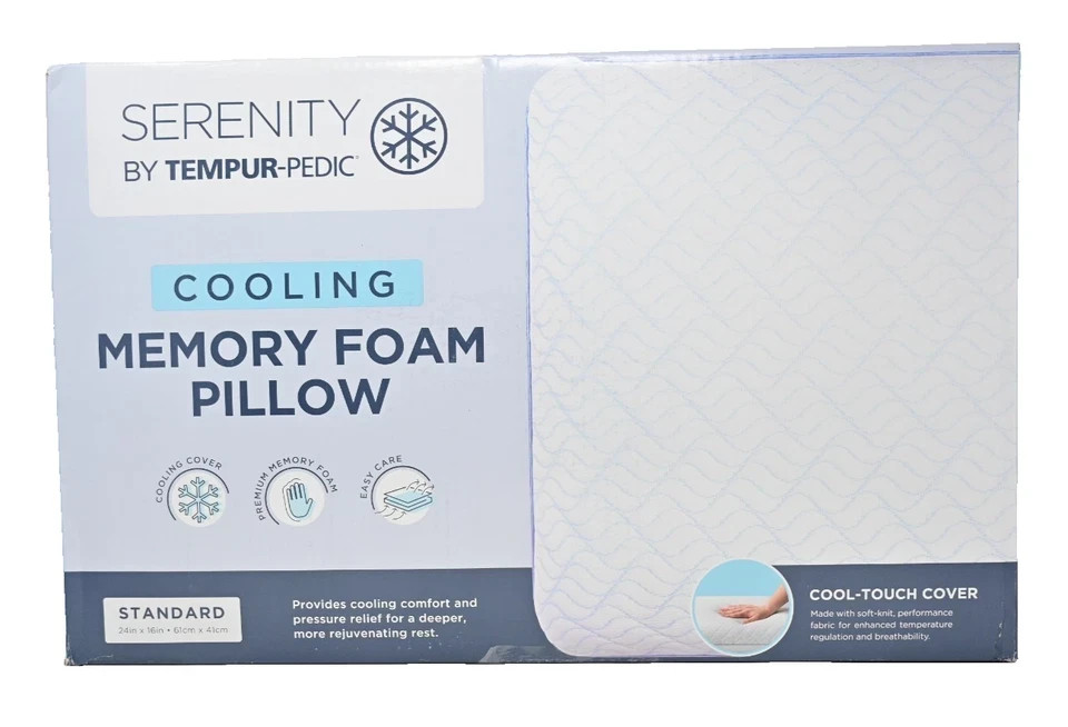 Serenity by Tempur-Pedic Cooling Memory Foam Pillow - Standard gallery