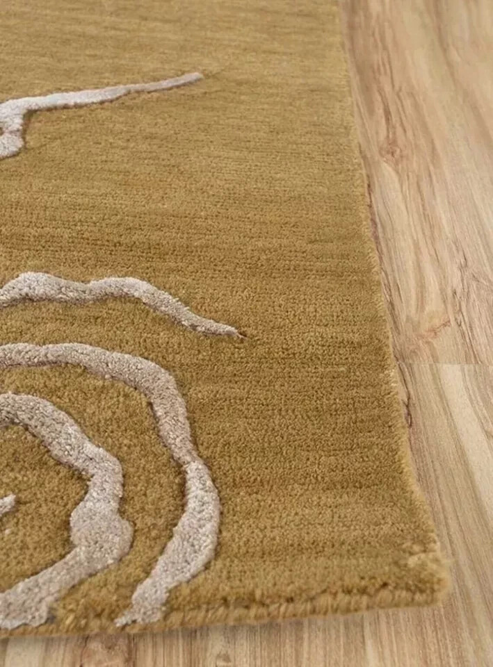 Hand Tufted Tibetan Tiger Rug Handmade Animal Carpet Woolen Area Rug Bohemian gallery