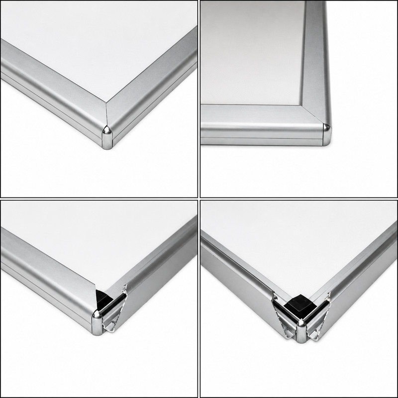 Modern LED Poster Frame, Decorative Lighted Frame, Black or Silver gallery