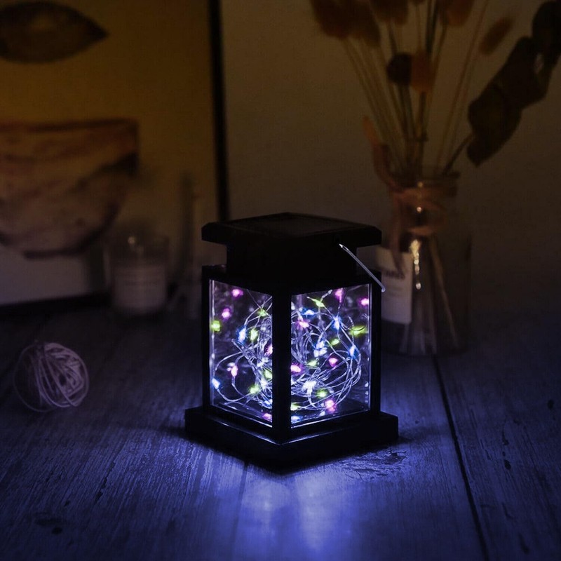 3Pack 30LED Solar Lantern Hanging Lights Yard Patio Garden Lamp Outdoor Decor US gallery