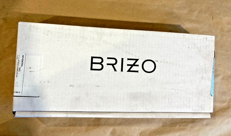 Brizo 14" Ceiling-Mount Brass Shower Arm & Flange in GOLD, New! gallery