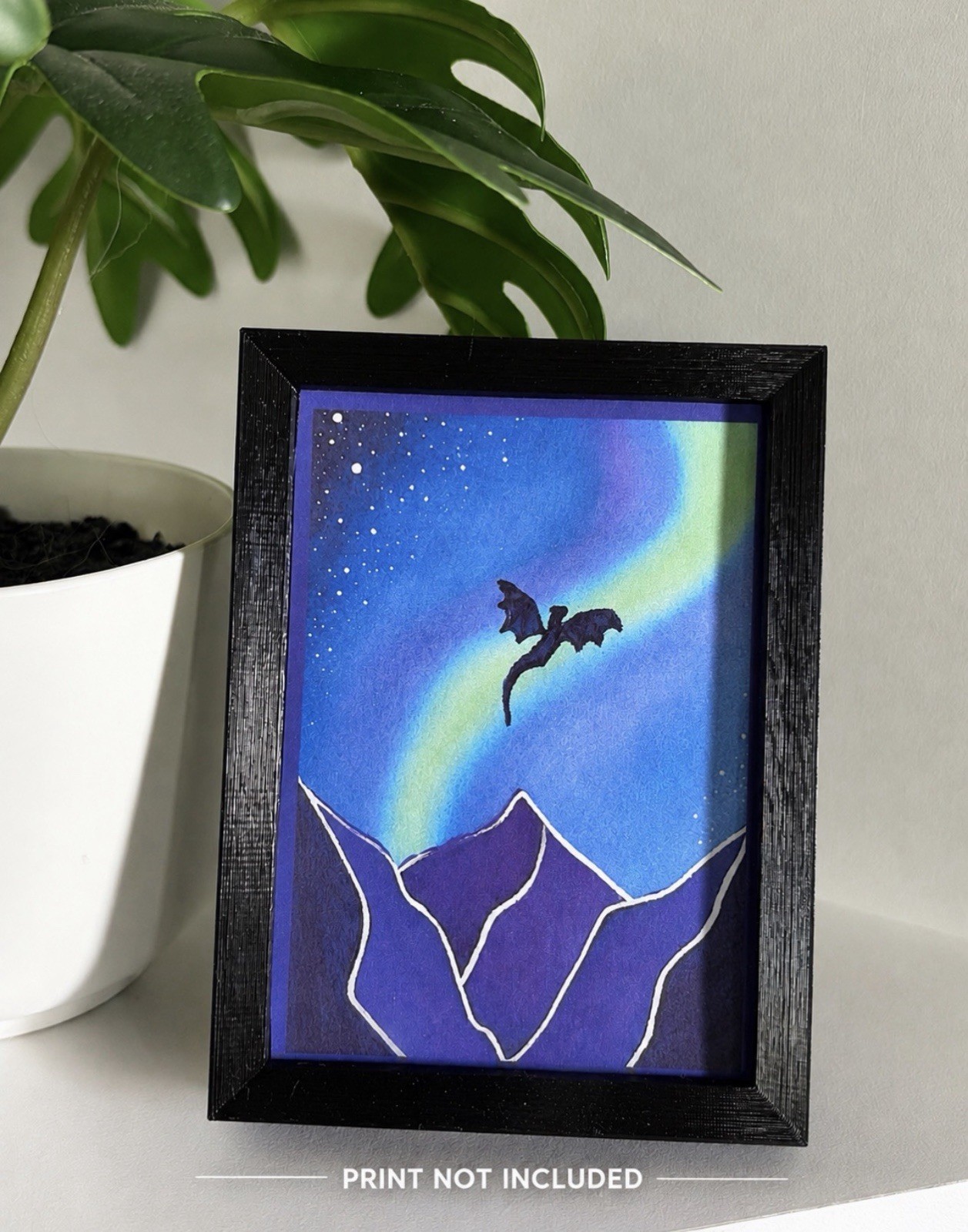 Custom 3D Printed ACEO Display Frame Black | Fits Standard 2.5x3.5 ACEOs gallery