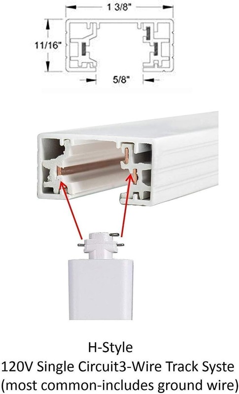 8W Dimmable LED Track Light Head,+ Day Light 5000K,Adjustable Tilt Angle Trac... gallery
