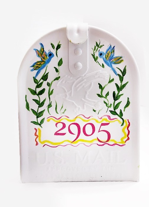 Custom Hand Painted Rain Tree Frog Mailbox gallery