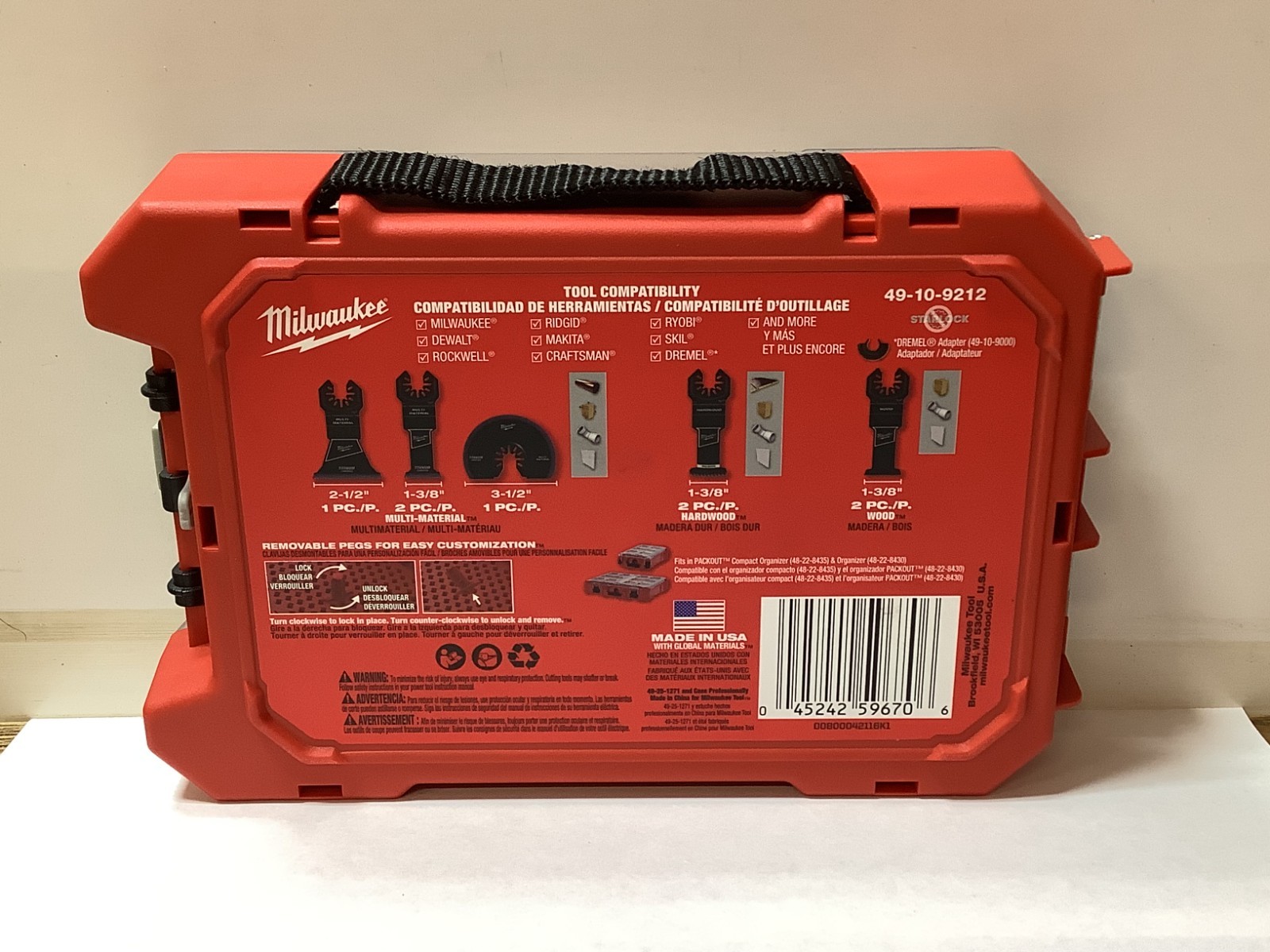 Milwaukee 49-10-9212 8 Piece Multi-Tool Blade Kit Open-Lok Anchor Universal Fit gallery