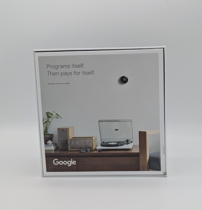 SEALED Google Nest 3rd Generation Learning Thermostat T3007ES Stainless Steel A+ gallery