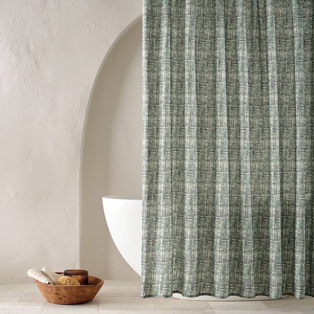 Linen Cool Washed Printed Shower Curtain - Casaluna gallery