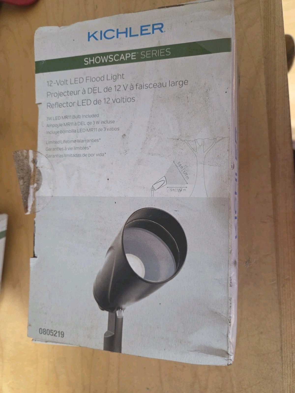 Kichler Showscape Series 12V LED 3W Flood Light Olde Bronze Ground Mount MR11 gallery